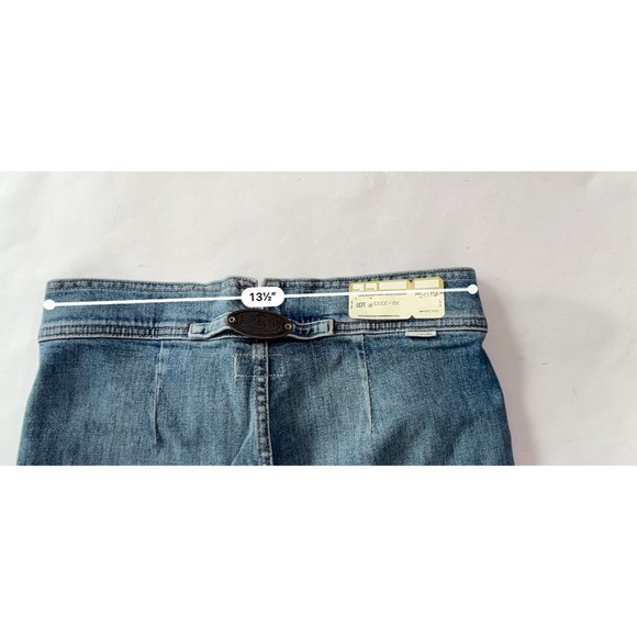 NWT MOTHER Giddy Up Jeans in Blue - Picture 4 of 5